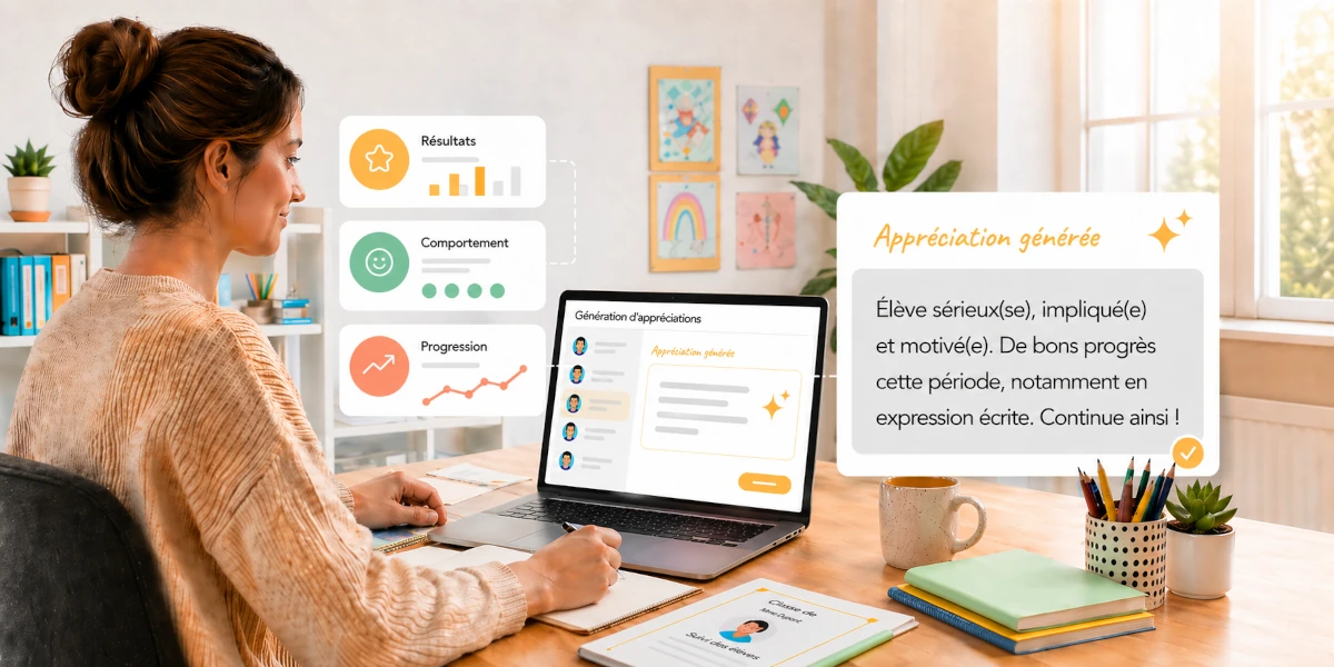 Générateur d’appréciations scolaires pour les enseignants du primaire