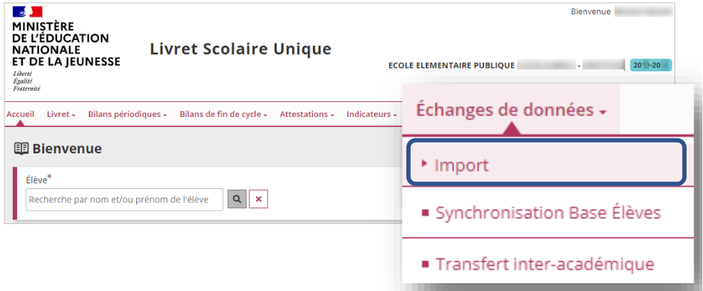 Importer bilan LSU